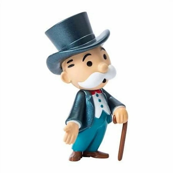 Jada -Mr. Monopoly Metalfigs Figure - Black, White, and Blue - Picture 4 of 5